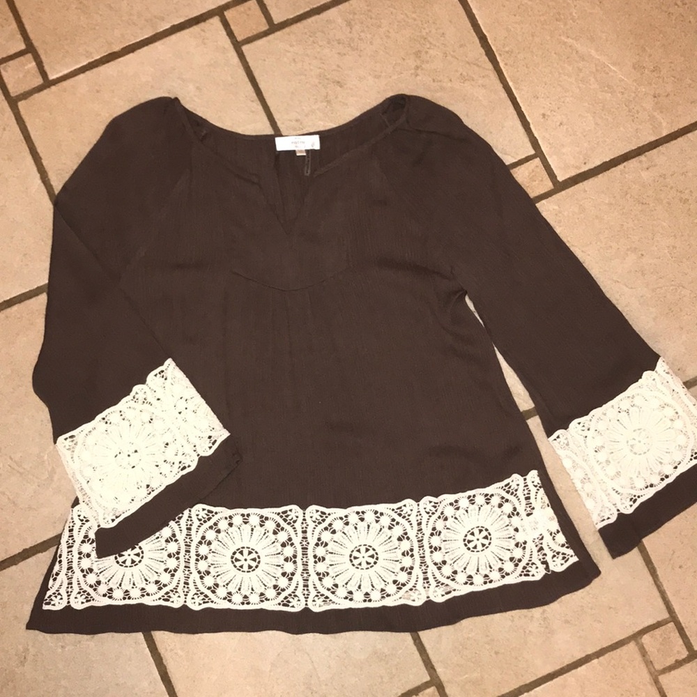 Ladies Brown Boutique Top